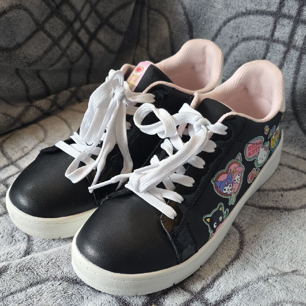 Sanrio Black and Pink Kids Sneakers